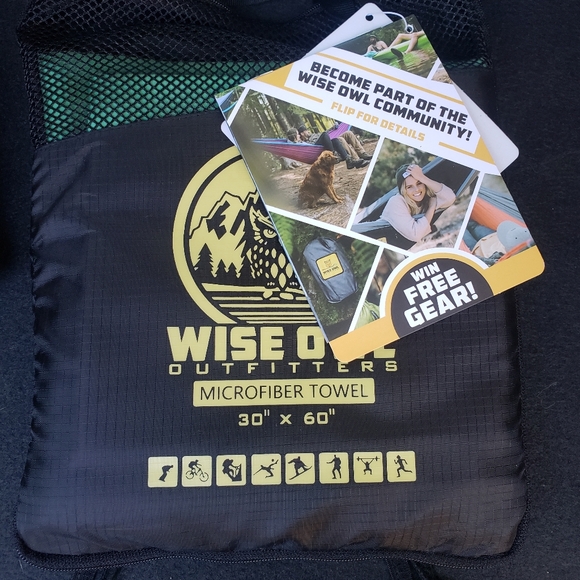 Wise Owl Microfiber Towel - Picture 1 of 5